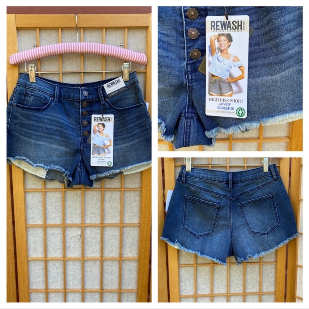 NWT Rewash High Rise Stretch Jean Short SZ 7/28